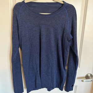 Heather Navy Lululemon Swiftly Tech Long Sleeve